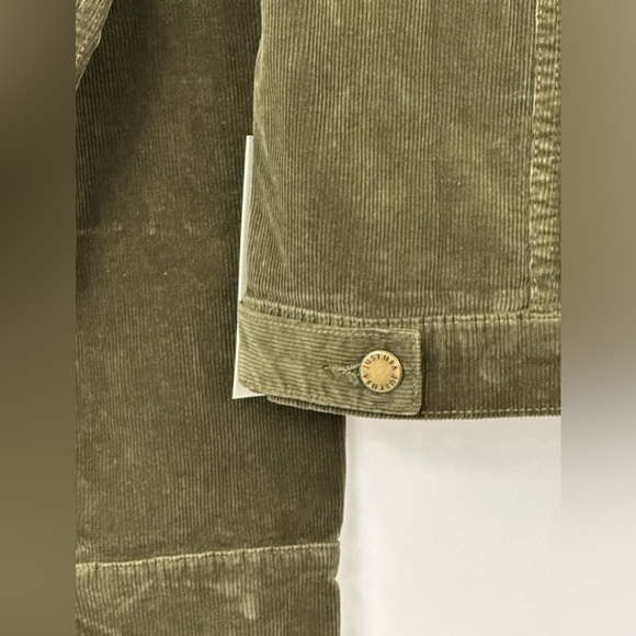 JUST USA - Dark Olive Rustic Corduroy Jacket with bronze hardware Junior… - Picture 12 of 16